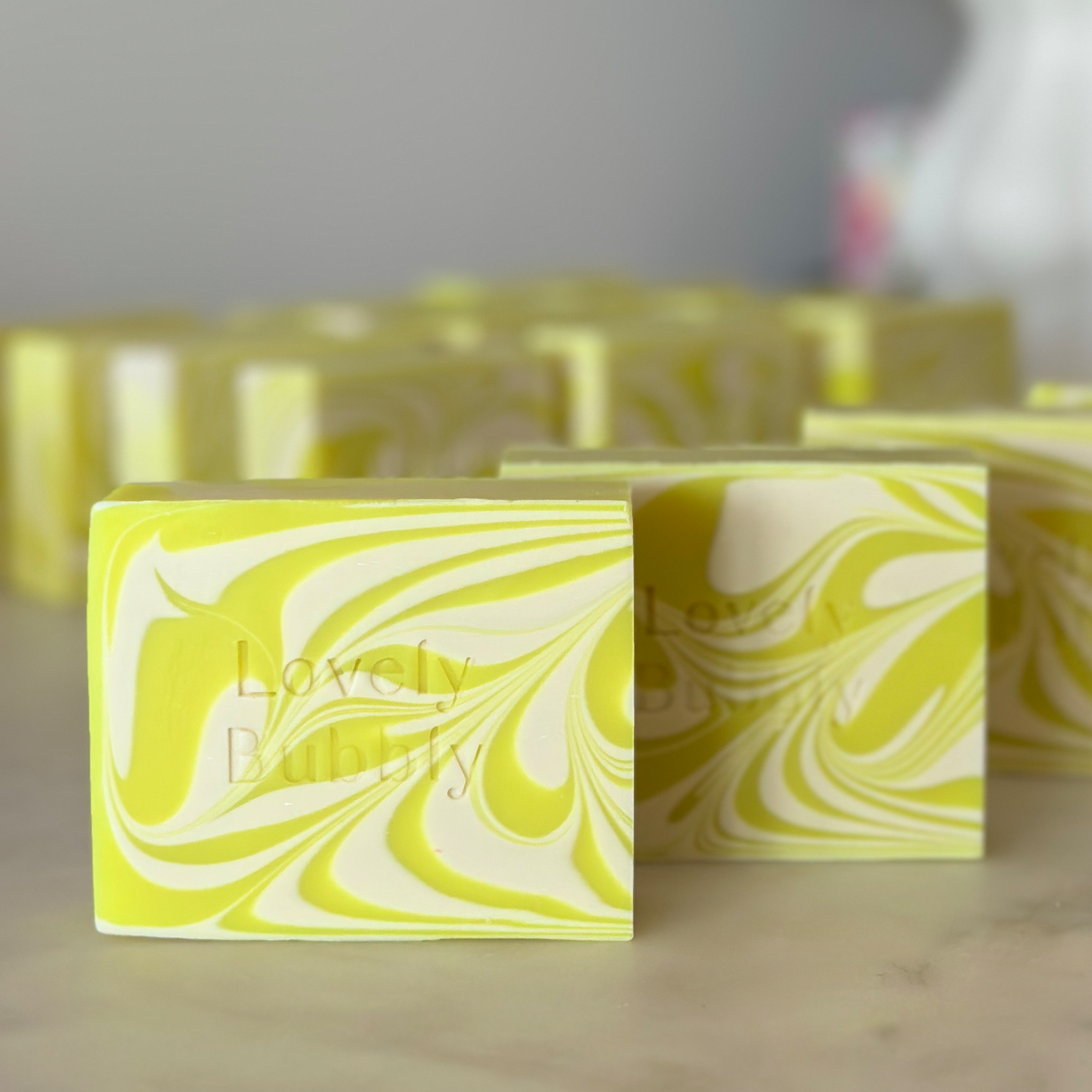 🍋 Lemonade Swirl Soap