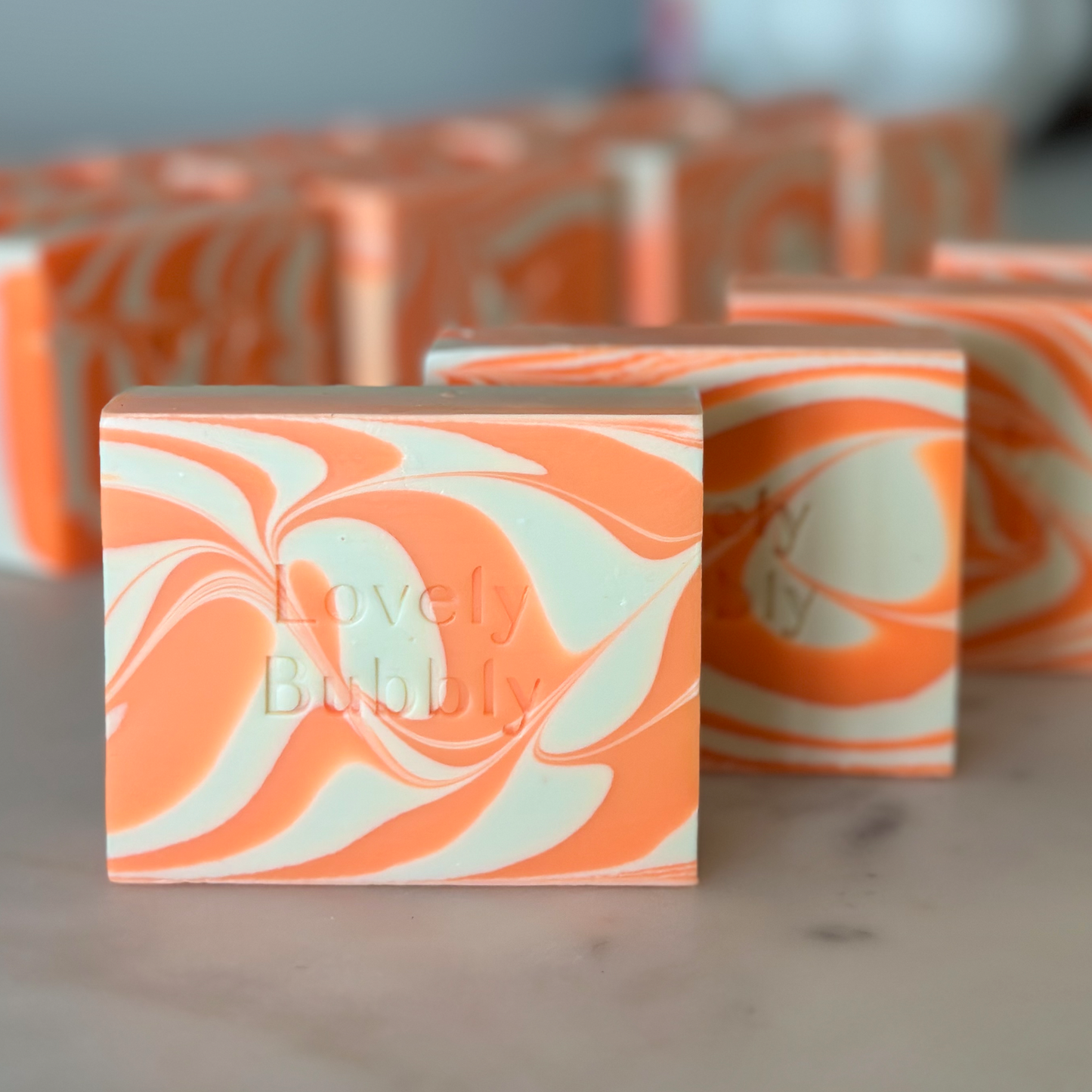 🍊 Orange Pop Swirl Soap