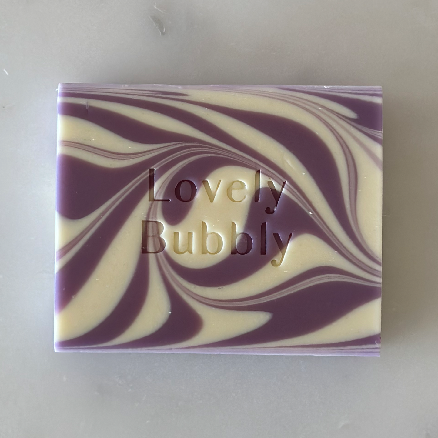 💜 Lavender Swirl Soap