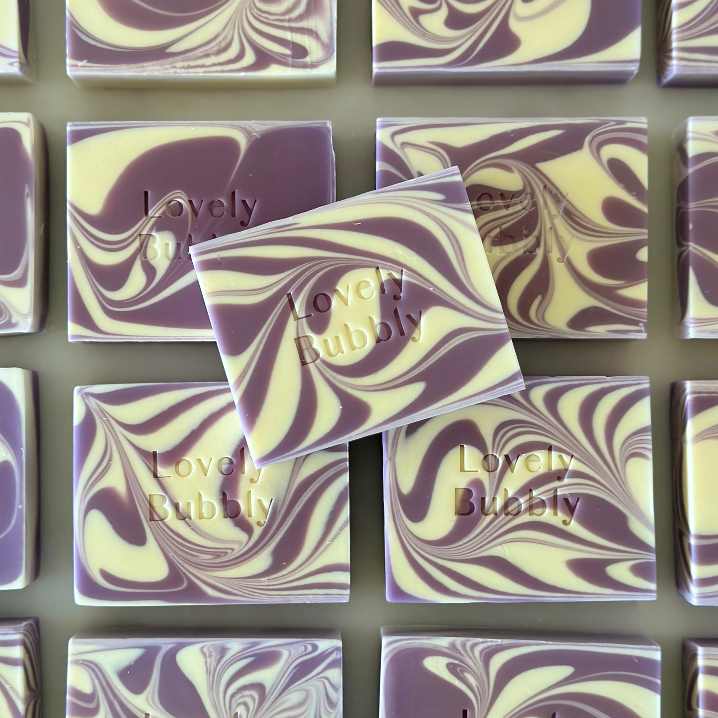 💜 Lavender Swirl Soap